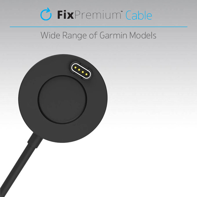 FixPremium - Stanica za punjenje Garmin sata, crna