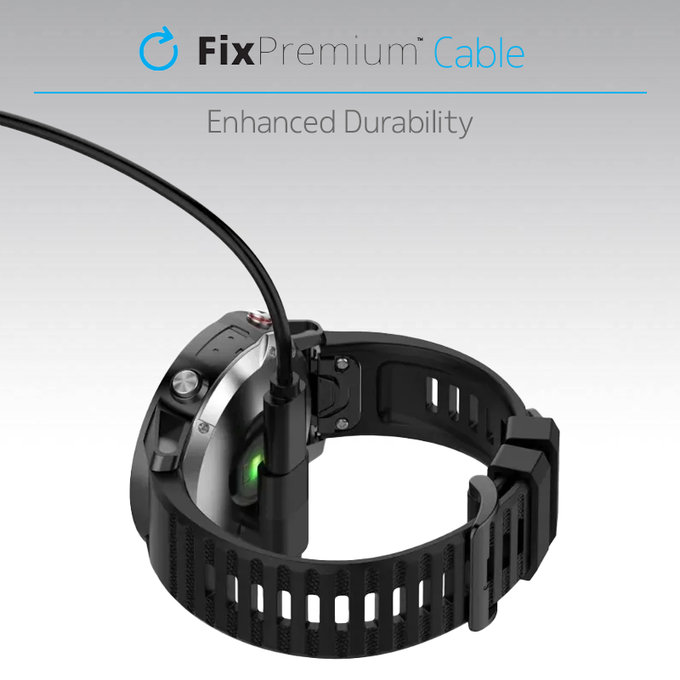 FixPremium - Redukcija USB-C za Garmin priključak za sat, crna