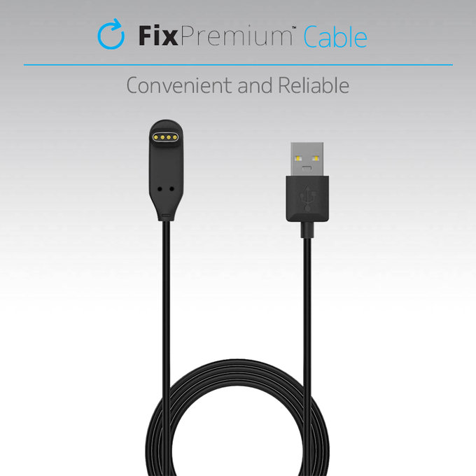 FixPremium - 90° kabel za Garmin sat, crni