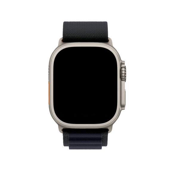 FixPremium - Remen Alpine Loop za Apple Watch (42, 44, 45 & 49 mm), crni