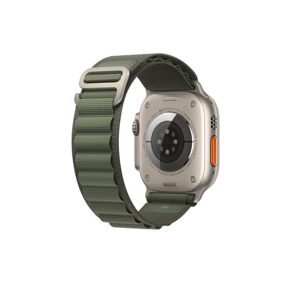 FixPremium - Remen Alpine Loop za Apple Watch (42, 44, 45 & 49 mm), zeleni
