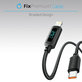 FixPremium - USB-C / USB kabel s funkcijom napajanja (1 m), crni