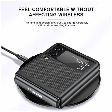 FixPremium - Maska Carbon za Samsung Galaxy Z Flip 4, crna