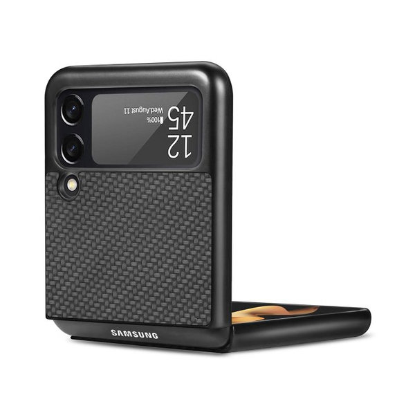 FixPremium - Maska Carbon za Samsung Galaxy Z Flip 4, smeđa