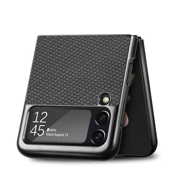 FixPremium - Maska Carbon za Samsung Galaxy Z Flip 4, smeđa