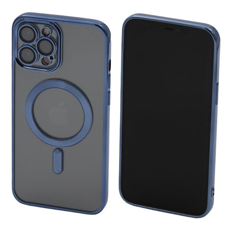 FixPremium - Maska Crystal s MagSafe za iPhone 12 Pro Max, plava