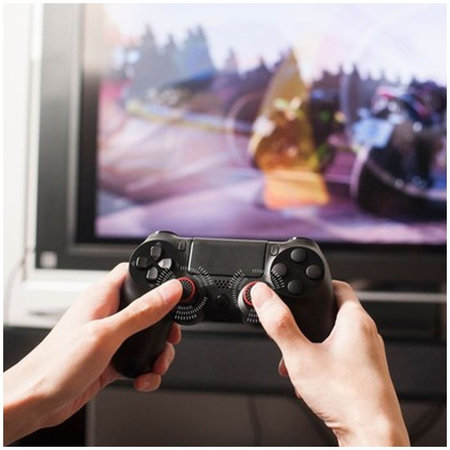 FixPremium - Kapice za držanje kontrolera PS4/PS5 - Set od 2 komada, prozirno crne