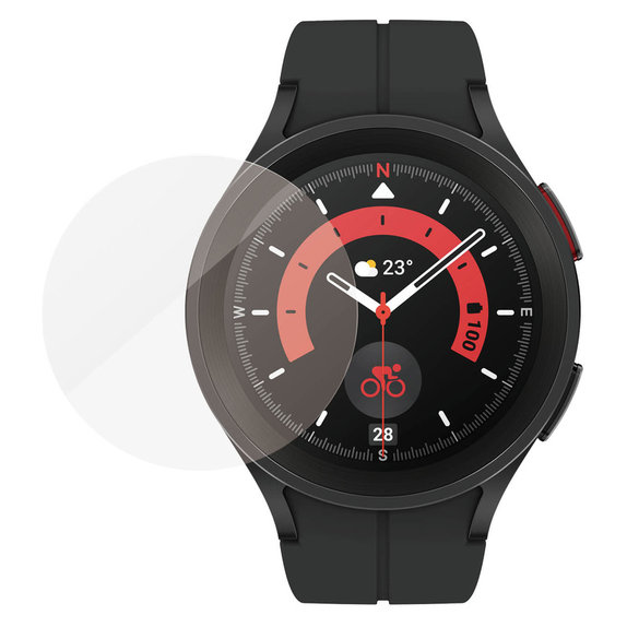 Kaljeno staklo Flat Glass AB za Samsung Galaxy Watch 5 Pro 45 mm, Prozirna, PanzerGlass