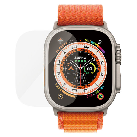Kaljeno staklo AB za Apple Watch Ultra 2/Ultra, Prozirna, PanzerGlass