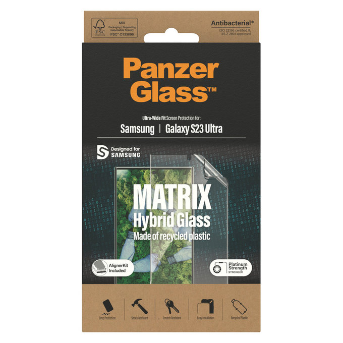 Hibridno staklo Matrix UWF AB FP wA za Samsung Galaxy S23 Ultra, Prozirna, PanzerGlass