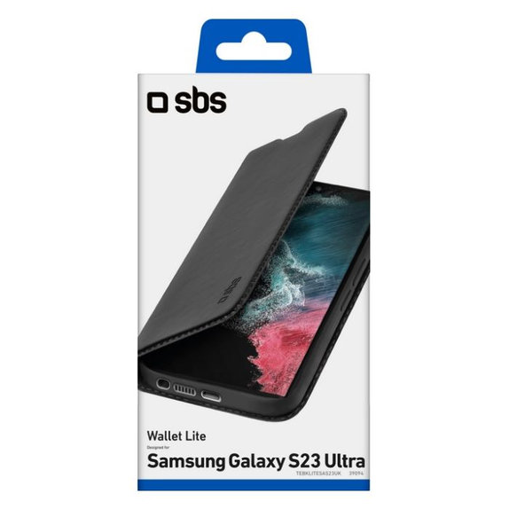 SBS - Maska Book Wallet Lite za Samsung Galaxy S23 Ultra, crna