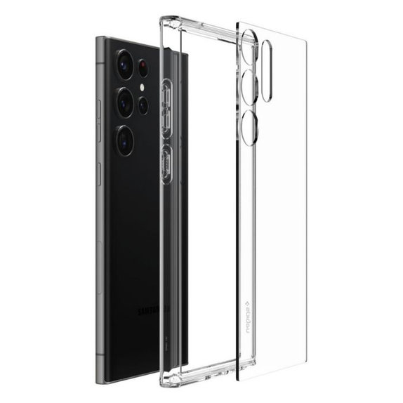 Spigen - Maska Ultra Hybrid za Samsung Galaxy S23 Ultra, kristalno prozirna