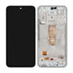 Samsung Galaxy A54 5G A546B - LCD zaslon + zaslon osjetljiv na dodir + okvir (bijeli) - GH82-31231B, GH82-31232B Originalni servisni paket