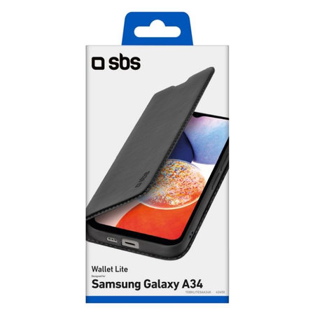 SBS - Maska Book Wallet Lite za Samsung Galaxy A34 5G, crna