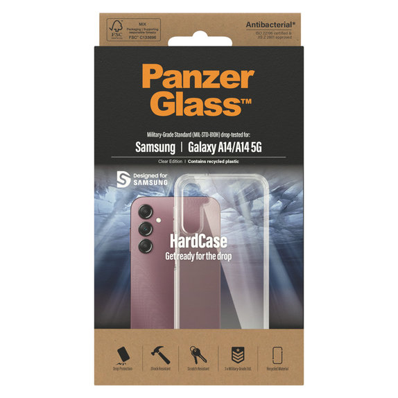 Maska HardCase AB za Samsung Galaxy A14/A14 5G, Prozirna, PanzerGlass