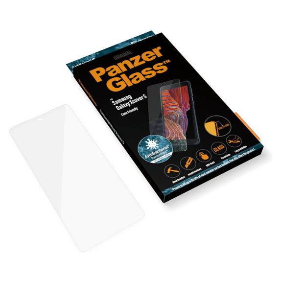 Kaljeno staklo Case Friendly AB za Samsung Galaxy Xcover 5, Prozirna, PanzerGlass