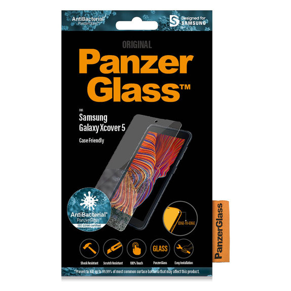 Kaljeno staklo Case Friendly AB za Samsung Galaxy Xcover 5, Prozirna, PanzerGlass