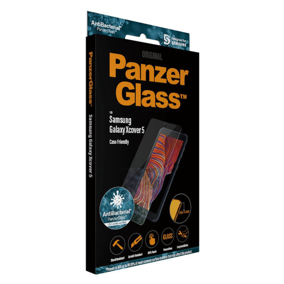 Kaljeno staklo Case Friendly AB za Samsung Galaxy Xcover 5, Prozirna, PanzerGlass