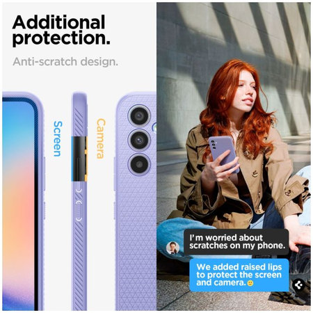 Spigen - Maska Liquid Air za Samsung Galaxy A34 5G, Awesome Violet