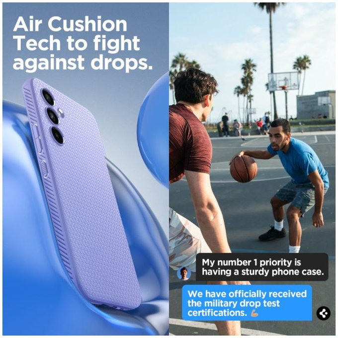 Spigen - Maska Liquid Air za Samsung Galaxy A54 5G, Awesome Violet