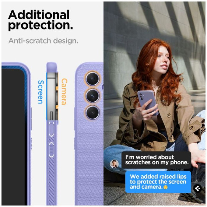 Spigen - Maska Liquid Air za Samsung Galaxy A54 5G, Awesome Violet