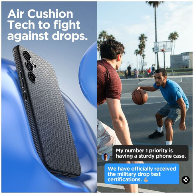 Spigen - Maska Liquid Air za Samsung Galaxy A54 5G, Matte Black