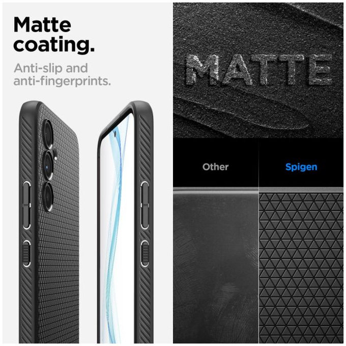 Spigen - Maska Liquid Air za Samsung Galaxy A54 5G, Matte Black
