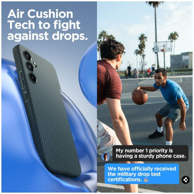 Spigen - Maska Liquid Air za Samsung Galaxy A54 5G, Abyss Green