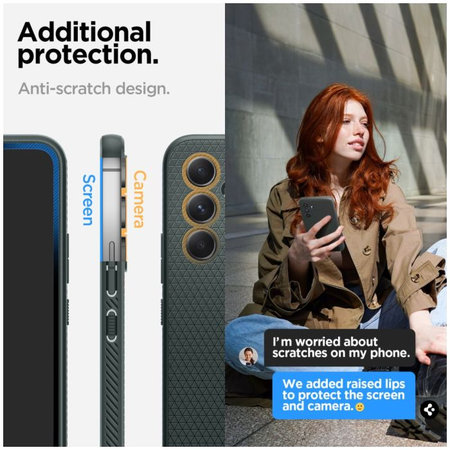 Spigen - Maska Liquid Air za Samsung Galaxy A54 5G, Abyss Green