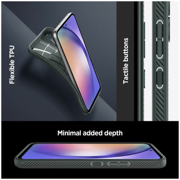 Spigen - Maska Liquid Air za Samsung Galaxy A54 5G, Abyss Green