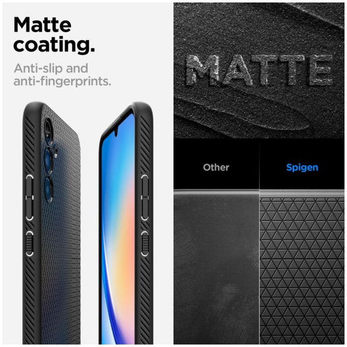 Spigen - Maska Liquid Air za Samsung Galaxy A34 5G, Matte Black