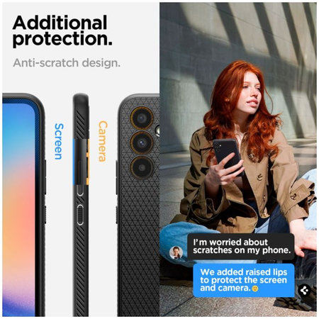 Spigen - Maska Liquid Air za Samsung Galaxy A34 5G, Matte Black