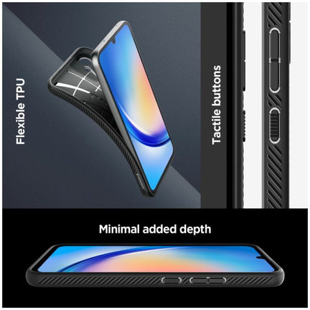 Spigen - Maska Liquid Air za Samsung Galaxy A34 5G, Matte Black