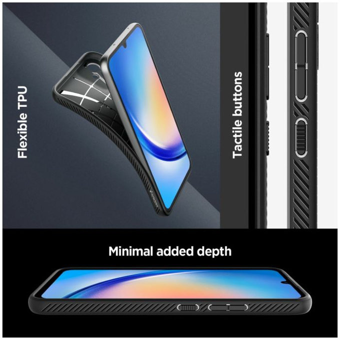 Spigen - Maska Liquid Air za Samsung Galaxy A34 5G, Matte Black