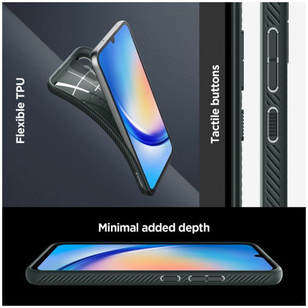 Spigen - Maska Liquid Air za Samsung Galaxy A34 5G, Abyss Green