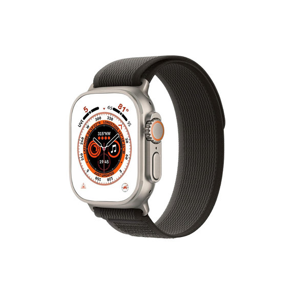 FixPremium - Strap Trail Loop za Apple Watch (42, 44, 45 & 49 mm), svemirsko siva