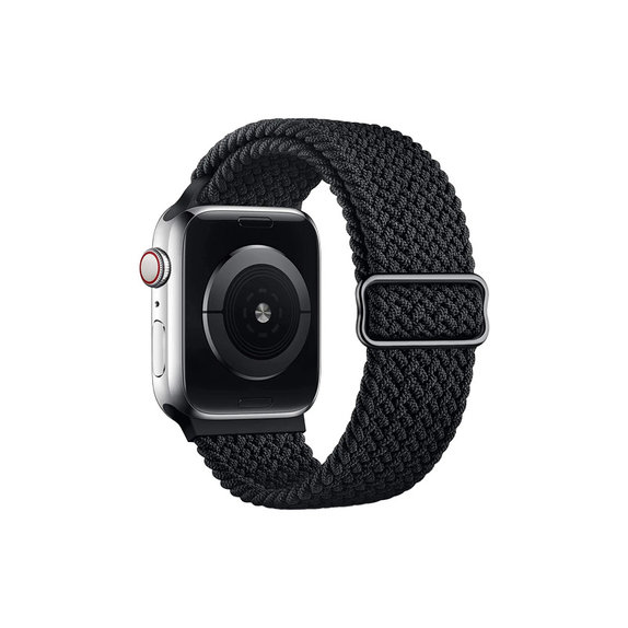 FixPremium - Strap Solo Loop za Apple Watch (42, 44, 45 & 49 mm), crna
