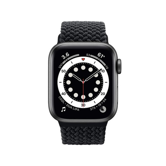 FixPremium - Strap Solo Loop za Apple Watch (42, 44, 45 & 49 mm), crna