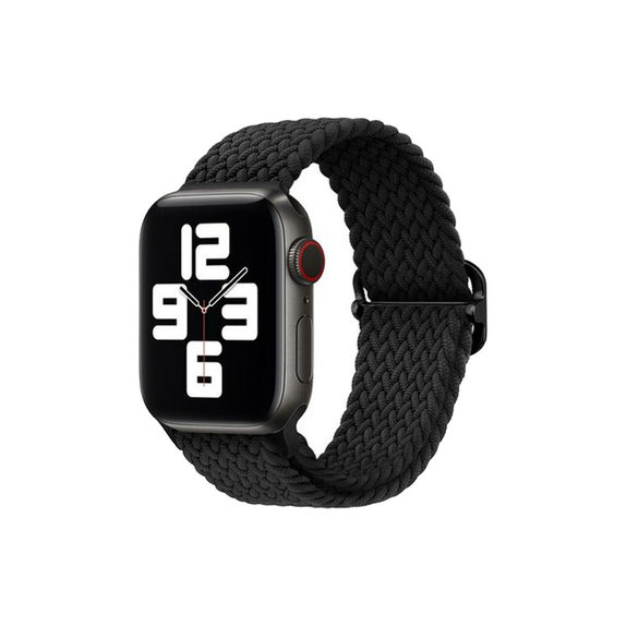 FixPremium - Strap Solo Loop za Apple Watch (42, 44, 45 & 49 mm), crna
