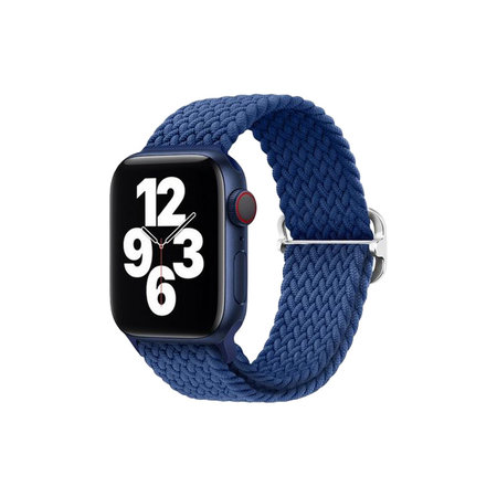 FixPremium - Strap Solo Loop za Apple Watch (42, 44, 45 & 49 mm), tamnoplava