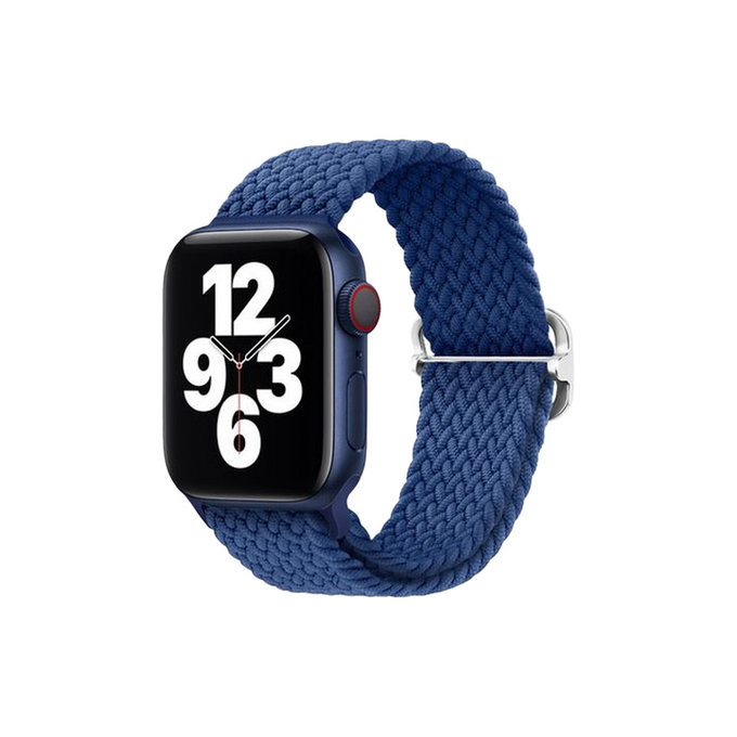 FixPremium - Strap Solo Loop za Apple Watch (42, 44, 45 & 49 mm), tamnoplava