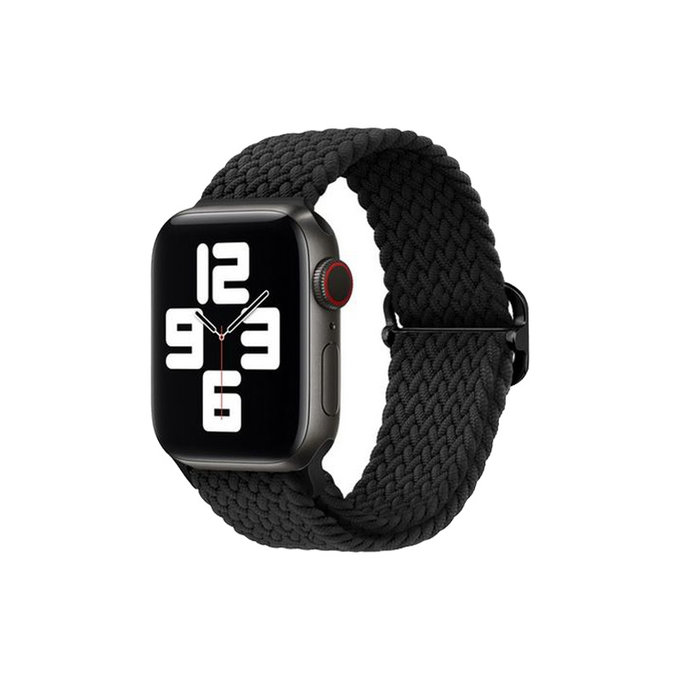 FixPremium - Strap Solo Loop za Apple Watch (38, 40 & 41 mm), crna