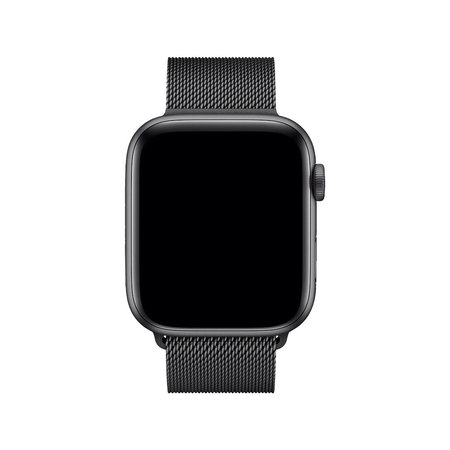 FixPremium - Remen Milanese Loop za Apple Watch (38, 40 & 41 mm), crni