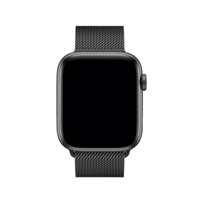 FixPremium - Remen Milanese Loop za Apple Watch (38, 40 & 41 mm), crni