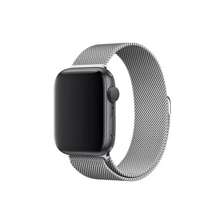 FixPremium - Remen Milanese Loop za Apple Watch (38, 40 & 41 mm), srebrni