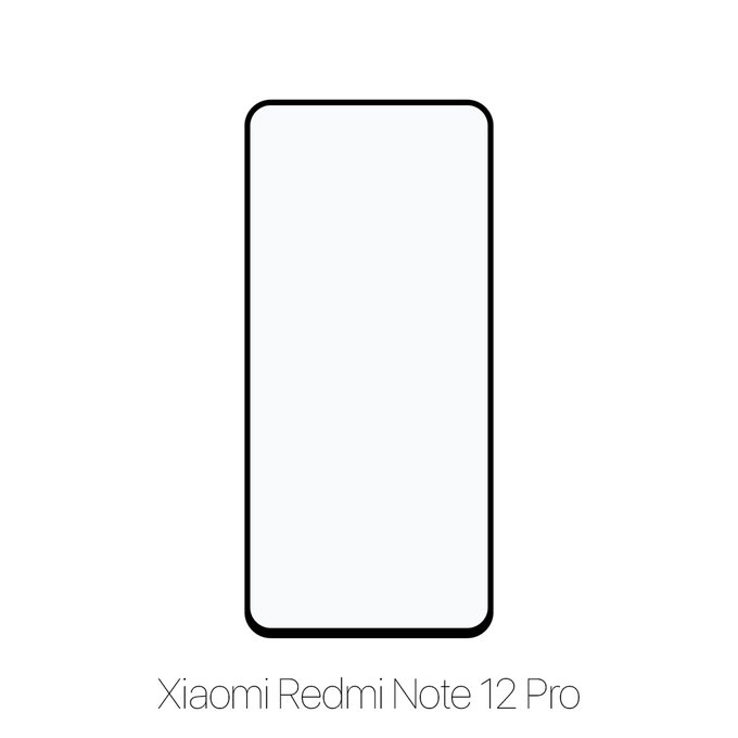 FixPremium FullCover Glass - Kaljeno staklo za Xiaomi Redmi Note 12 Pro