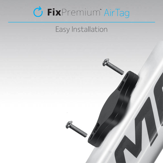 FixPremium - Nosač za Apple AirTag za bicikl, crni