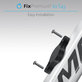 FixPremium - Nosač za Apple AirTag za bicikl, crni