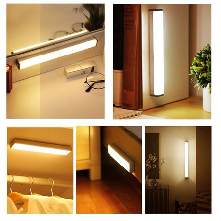 FixPremium - LED noćno svjetlo sa senzorom pokreta (hladno bijelo), (0,3m), bijelo