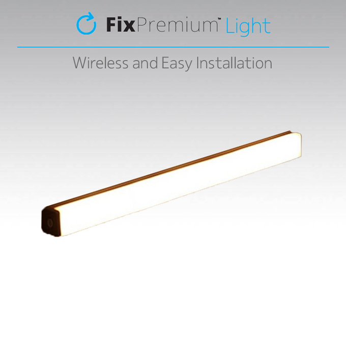 FixPremium - LED noćno svjetlo sa senzorom pokreta (toplo žuto), (0,3m), bijelo